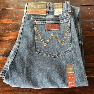 NWT Wrangler Retro Relaxed Boot Cut Mens Jeans Size 34 x 36